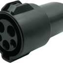 JOWUA J1772 to NACS Adapter 60 Amp / 250V AC - Compatible with SAE J1772 Charger (Black)