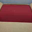 downluxe Waterproof Outdoor Chair Cushions for Patio Furniture, 22" x 22" x 3" Patio Chair Cushion with Adjustable Ties & Portable Handle, Square Outdoor Cushion with Removable Cover, Burgundy, 2 Pack
