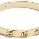 Coach Pegged C Logo Hinged Bangle Bracelet