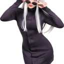 DAZCOS Anime 2 Piece Cosplay Female Costume Women US Size Party Dress with Glasses for Halloween (Small)