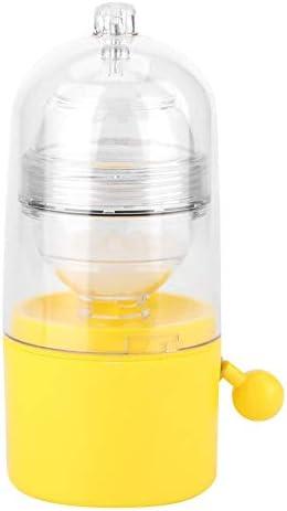 Fdit Portable Egg Scrambler Shaker Whisk Hand Powered Golden Egg Maker Eggs Yolk White Mixer Kitchen Gadgets for Mixing the Egg