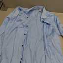 Calvin Klein Kids Sateen Shirt (Big Kids) (Blue, 18)