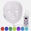 NEWKEY Led Face Mask Light Therapy, 7 Led Light Therapy Facial Skin Care Mask