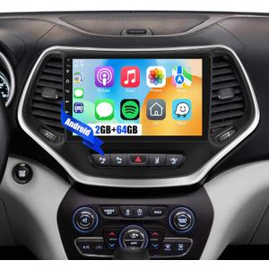[2G+64G] Car Radio for Jeep Cherokee 2013-2018, Android 10 inch Touch Screen Cherokee Stereo with Carplay/Android Auto/EQ Audio/SWC/Bluetooth