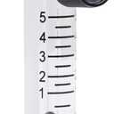 CNBTR Oxygen Flow Meter 0-5 LPM Acylic Flowmeter Gas Acrylic Metal Fitting for Oxygen Air Gas Conectrator