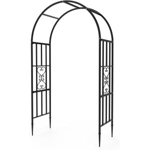 Garden Arch - 87"(H)*47"(L), Rust-Resistant and Sturdy Metal Garden Arbor, Trellis for Climbing Plants Outdoor, Use for Backyard, Patio, Lawn and Wedding Decorations（20MM Pipe）