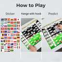 YXYOUNG DIY Predict 2026 World Cup Schedule Poster, Reusable National Flags Sticker, 27X40 inches Tournament Bracket Wall Chart, Valentine Gift for Soccer Fans and Soccer Game Day Party