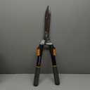 Fiskars Power-Lever Hedge Shears - 25"-33" Extendable Handle - Plant Cutting Scissors - Yard and Garden Tools - Orange/Black (1-Pack)