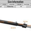 Clamp On Pallet Forks Adjustable Stabilizer Bar, Fits Forks Up to 3"W x 2" H, 13"-23"W Adjustable Length