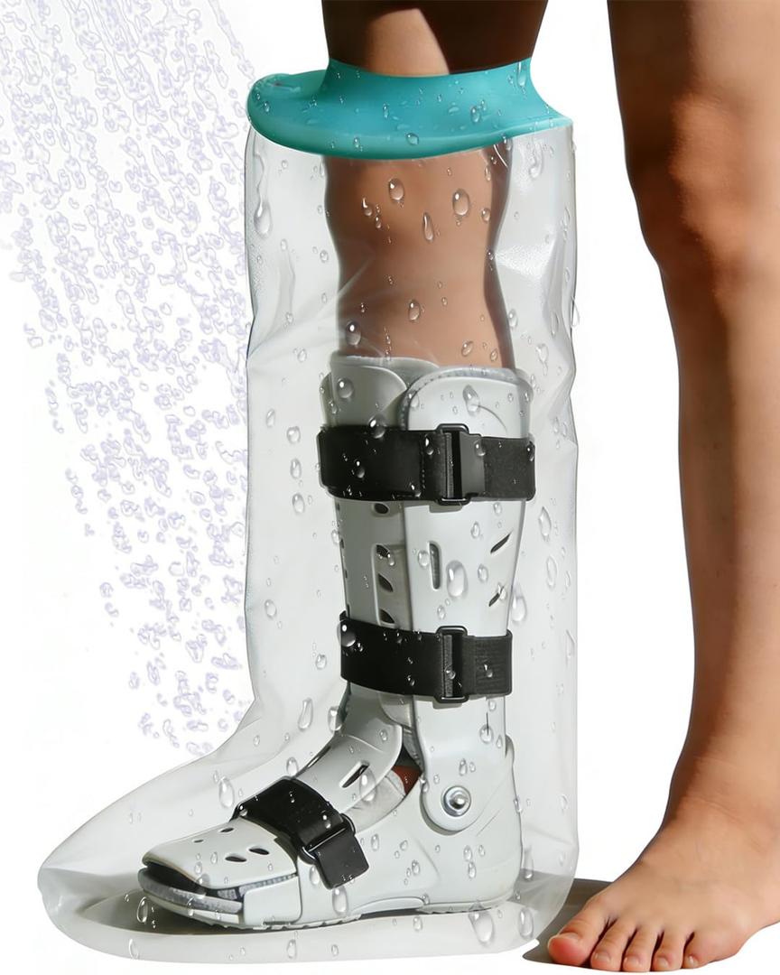 Cast Covers for Shower Leg, Waterproof Leg Cast Cover for Showering, Reusable Cast Protector for Shower Leg Adult, Soft Comfortable Cast Shower Cover Leg, Used for Bandages