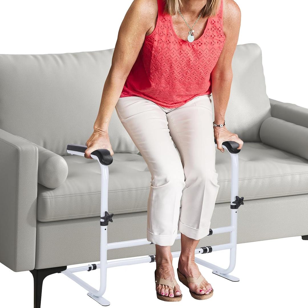 Adjustable Stand Assist for Couch, Chair Assist for Elderly, Chair Lift Assist Devices for Seniors, Safety Stand up Rail,White