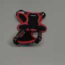 rabbitgoo Dog Harness Small Sized, No Pull No Choke Pet Vest, Easy Wearing with One Buckle, Reflective, Adjustable Pet Harness with Molle for Walking, Training, Red, S
