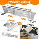 Stove Gap Covers Stainless Steel, Stove Gap Filler Between Stove and Counter, Stove Gap Guards and Range Trim Kit, Easy Retractable Length 13.8" to 27.6", Width 1", Heat-Resistant Stove Guard (2 Pack)