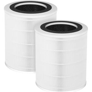 Byseacore KJ350 Replacement Filter for AOPO KJ-350 Air Purifier | also for ABTOP AP350 Air Purifier, 3-Stage Filtration with Activated Carbon, 2 Count