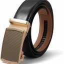 Men's Belt - Mens Ratchet Belt Leather, Trim to Fit, Men Dress and Casual