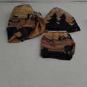 Picnic Table Cover with Bench Covers Elastic Edges, Wooden Camper Fitted Table Cover, Outdoor Patio Camping Essentials 60 Inch 3PCS, Waterproof Camping Fitted Tablecloth with Drawstring Bag