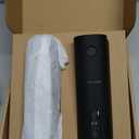 LARS NYSØM Electric Salt and Pepper Grinder Set, USB Rechargeable, Automatic Salt and Pepper Mills, Spice Shakers Refillable with LED Light, Adjustable Coarseness, Ceramic Grinder (Carbon Black)