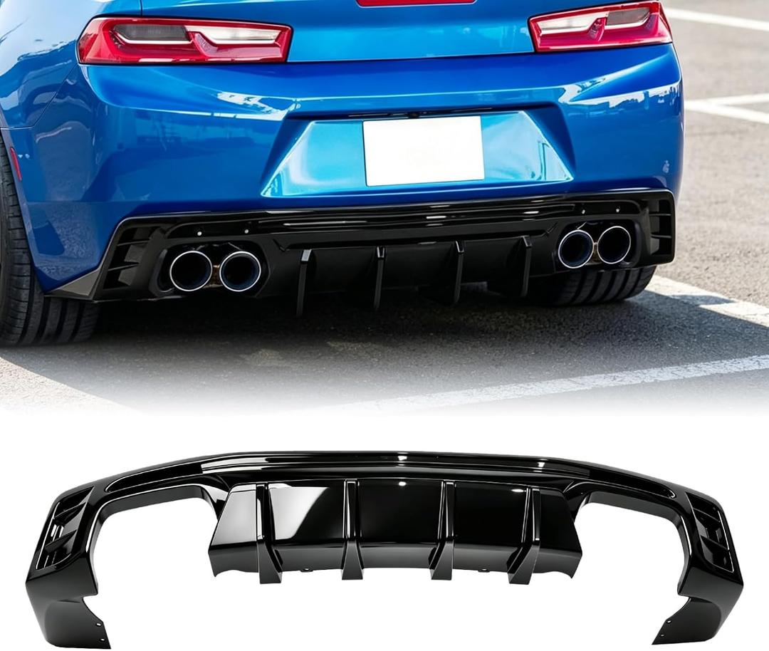 Rear Bumper Diffuser for 2016-2024 Chevy Camaro Except ZL1 Model