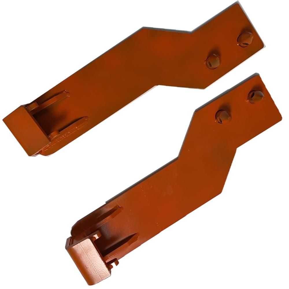 WRLWYTractor Loader Quick Tach Weld On Mounting Brackets Compatible with John Deere Tractor Loaders (Orange)
