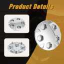 4Pcs 7.02in / 178.3mm Car Wheel Center Caps for 1999-2004 S10 Xtreme 2001-2004 Blazer Xtreme Chrome Outer 7.02 in, Inner 6.2 in Snap-On Hub Caps