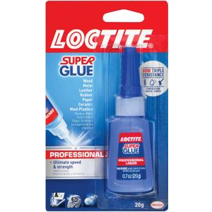 Loctite Super Glue Professional Liquid, 20 Gram Bottle, 1 Pack - Clear Superglue for Plastic, Wood, Metal, Crafts, & Repair, Instant Glue Adhesive, Quick Dry