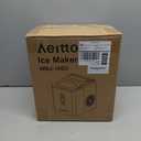 Aeitto Ice Makers Countertop, 26Lbs/24H, 9 Ice Cubes Release in 6 Mins, 2 Sizes of Bullet Ice Machine,Self-Cleaning Portable Ice Maker with Ice Scoop and Basket for Home Kitchen Office Bar RV, White