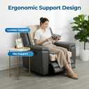 Ganondorf Extra Large Egg Crate Recliner Seat Cushion for Elderly Tufted Furry Booster Foam Cushion, Pressure Relief for Long Sitting Orthopedic Chair Cushion for Recliners Office Chairs, Beige