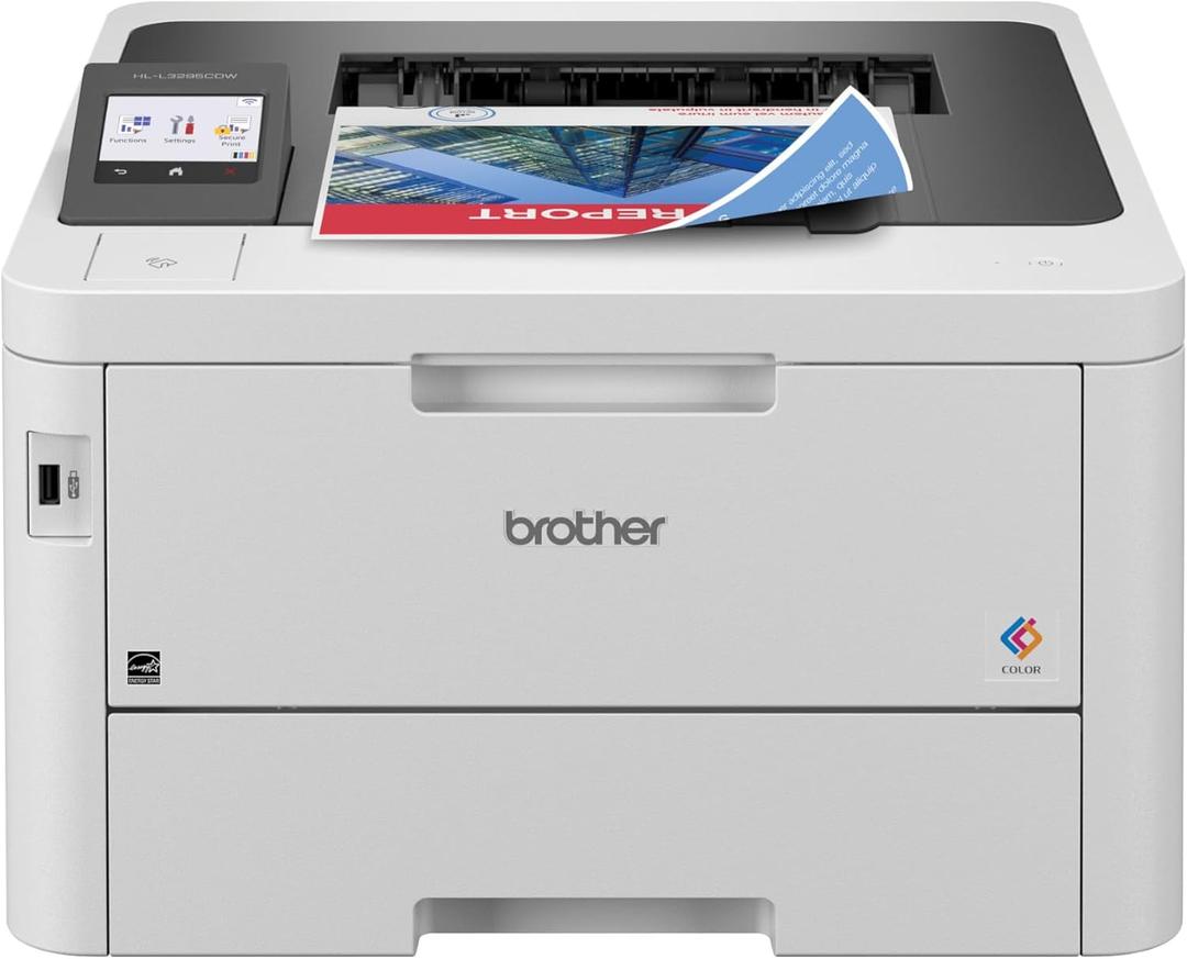 Brother HL-L3295CDW Wireless Compact Digital Color Laser Printer, Duplex, NFC, Mobile & Ethernet | Includes 2 Month Refresh Subscription Trial , Amazon Dash Replenishment Ready (Premium)
