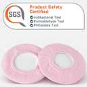 Geekria 2 Pairs Knit Headphones Ear Covers - Product Safety Certified - Washable & Stretchable Sanitary Earcup Protectors for Over-Ear Headsets, Sweat Pads for Gym, Gaming (Size M/Pink)