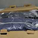 42x42 Inches Puppy Playpen with Gate, Dog Playpen for Puppies or Small Dogs, DogFence Pet Playpen for Indoor & Outdoor, Sturdy Safety DogPen with Thickened Fabric, High-Strength Nylon Wire Mesh (Blue)