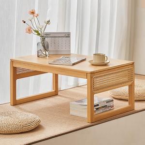 Japanese Floor Low Table, for Living Room, Dining Room, Living Room Coffee Table, Floor Sitting Low Table Small Space Minimalist Table