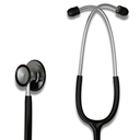 HCS Black Stethoscope, Classic Lightweight - Medical, Dual Head Stethoscopes for Nurses, Nursing School, Student Essentials, Work, Home - 22 inch Tubing