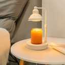 Candles Warmer, Candle Warmer Lamp with Timer,Height Adjustable Candle Warmer Lights,Gift for MotherChristmas, Bedroom Bathroom Home Decor, Scented Candle Heating Lamp (White, No USB)