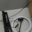 Gator Frameworks Set with (2) 10"" LED Ring Lights with Height-Adjustable Stands and Universal Phone Holders, (GFW-RINGLIGHTSET)