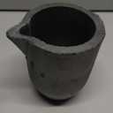 QNK #6 6kg Clay Graphite Crucible w/Pour Spout for Metal Melting Casting Refining Gold Silver Copper Brass Aluminum
