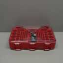 Ontel Battery Daddy Storage & Organizer Case with Tester, Stores & Protects Up to 180 Batteries, Double-Sided, Durable Design with Clear Locking Lid, Secure Latches & Portable Carrying Handle - Red