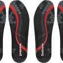 Pair of 2 Memory Foam Insoles for Women and Men - Cut to Insoles, Cushioning Comfort Soft Insole for Sports Shoes, Sneakers, Walking Boots, Work Shoes Replacement Shoe Inserts, Black Women