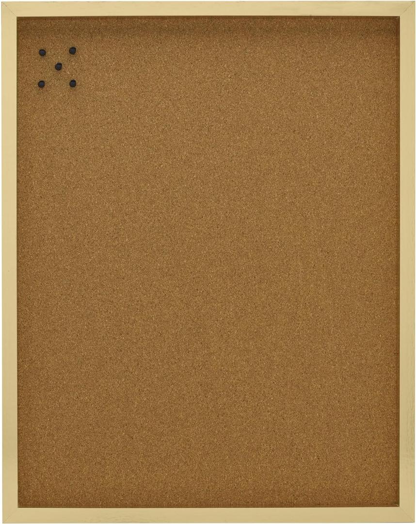 Mikasa Gold Framed Cork Board, Includes 5 Tacks