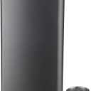 FYL 12 Oz 18/8 Stainless Steel Hip Flask for Liquor with Never-Lose Cap, Leakproof Easy Pour Funnel is Included, Matte Black