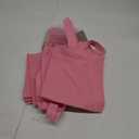 NPBAG 5 Pack 15'' X 16'' Baby Pink Cotton Tote Bags, Blank Bulk Cloth bags with 1pc of PTFE Teflon Sheet (Medium)