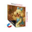 HOMETITUTE Dishwasher Magnet Cover 23x26 Inch Poodle Dishwashing Pattern