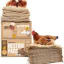 Eaton Pet and Pasture, Premium Laying Hen Nesting Pads, USA Grown & Sustainably Harvested, 13 x 13 (10 Pack)