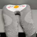 47x23 inch U Shaped Long Plush Body Pillows for Kids, Stuffed Animal Penguin Soft Large Pillow for Sleeping, Big Cute Plushies, Washable Cover, Gift for Boys and Girls