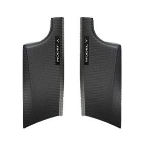 Door sill Protectors Tesla Model Y 2021-2023, Model Y 5-Seater (not Suitable for 7-Seater) Carbon Fiber Patterned Front and Rear Door sill Protectors Moulding Cover kit (2-Piece Set)