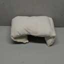 Queekay Fleece Lumbar Support Pillow 3 Section Back Pillow Office Chair for Back Support Comfortable Lumbar Cushion for Car Seat Pain Relief Sofa Rest(White)