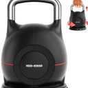 HXD-ERGO 7-in-1 Adjustable Kettlebell, Quick-Adjust Kettlebell for Strength Training, Adjustable Weights for Home Gym（Black 3.5-22.5 lbs）