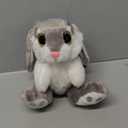 My OLi Bunny Stuffed Animal 8.5in Plush Rabbit Stuffed Bunny with Floppy Ear Bedtime Friend Soft Toy Gifts for Girls Boys Kids, Gray (Grey)