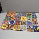 Talavera Tiles Dish Drying Mat for Kitchen Counter, 18 x 24 Inch Microfiber Dish Mats for Drying Dishes, Absorbent Dish Drying Pad Talavera Kitchen Decor Rack Mat