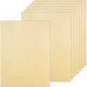 12Pcs 16 x 12 x 1/16 Inch Basswood Sheets, Unfinished Basswood Sheets, Plywood Sheet for Arts and Crafts, Painting, Pyrography, Wood Engraving, Wood Burning, Laser, Architectural Models