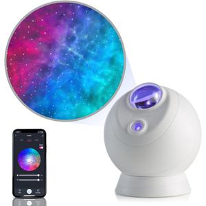BlissLights Sky Lite Evolve - Star Projector, Galaxy Projector, LED Nebula Lighting, WiFi App, for Meditation, Relaxation, Gaming Room, Home Theater, and Bedroom Night Light Gift (Blue Stars)